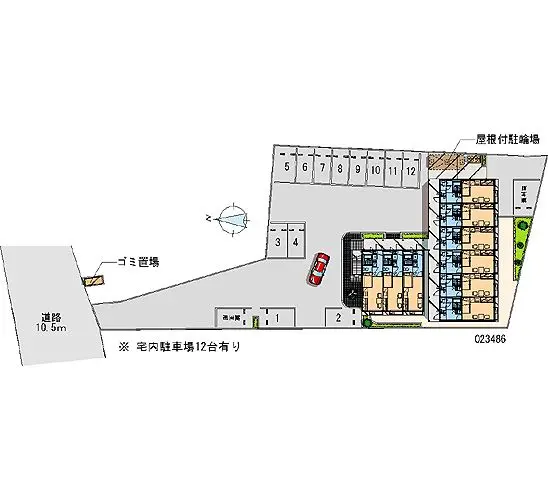 宇都宮市砥上町 月極駐車場